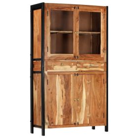 Highboard 39.4"x15.7"x68.9" Solid Acacia Wood