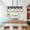 5-Light Farmhouse Chandeliers For Dining Room(No Bulbs)