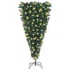 Upside-down Artificial Christmas Tree with LEDs&Ball Set 59.1"