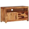 TV Cabinet 35.4"x13.6"x19.7" Solid Wood Acacia