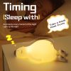 Papa Bear Silicone Lamp Cute Cartoon Polar Bear Pat Pat Small Night Light Bedside Cartoon LED Desk Lamp