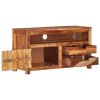 TV Cabinet 35.4"x13.6"x19.7" Solid Wood Acacia