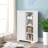 PRACTIACAL SIDE CABINET WITH 1 DOOR AND SHELF FOR WHITE COLOR