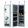 LEDs Mirror Jewelry Cabinet