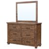 Rustic Reclaimed Solid Wood Framhouse 6 Drawers Wider Dresser(OLD SKU:WF197199AAD)