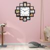 Photo Frame Clock Picture Collage 12-Picture Display Wall Clock Photowall Wall Hanging Home Decor