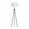 Modern Metal Tripod Floor Lamp with Chain Switch