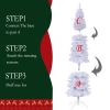 7.5FT White Slim Artificial Christmas Tree Includes Foldable Metal Stand