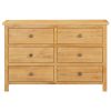 Chest of Drawers 41.3"x13.2"x28.7" Solid Oak Wood