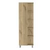 Portland 5-Shelf Linen Cabinet Light Oak