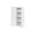 PRACTIACAL SIDE CABINET WITH 1 DOOR AND SHELF FOR WHITE COLOR