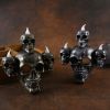 Halloween Skull Light Horror Smoke Electronic Candle Light Decor