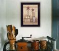 "Country Kitchen" By Mary June, Printed Wall Art, Ready To Hang Framed Poster, Black Frame