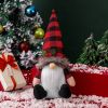 3Pcs Christmas Tree Topper,  Christmas Decorations Holiday Home Décor with Plaid Hat