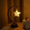 LED Roamntic Star And Moon Lamp; Bar Desk Decorative Lamp; Dining Room And Bedroom Decorative Night Light Gift For Valentines/Easter/Boy/Girlfriends