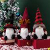 3Pcs Christmas Tree Topper,  Christmas Decorations Holiday Home Décor with Plaid Hat