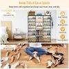 9 Tiers Shoe Rack Metal Shoe Storage Shelf Free Standing Large Shoe Stand with 2 Hooks for Entryway Closet Garage Bedroom