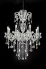 37" In Eilish Silver Crystal 8-Led Light Chandelier