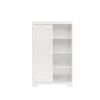 PRACTIACAL SIDE CABINET WITH 1 DOOR AND SHELF FOR WHITE COLOR