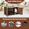 Multipurpose Wooden Side Table And Hidden Cabinet Cat Furniture