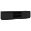 TV Cabinet Black 55.1"x15.7"x14" Engineered Wood