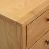 Chest of Drawers 41.3"x13.2"x28.7" Solid Oak Wood