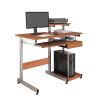 Techni Mobili Complete Computer Workstation Desk, Woodgrain