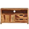 TV Cabinet 35.4"x13.6"x19.7" Solid Wood Acacia