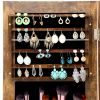 Fashion Simple Jewelry Storage Mirror Cabinet With LED Lights; For Living Room Or Bedroom