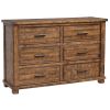 Rustic Reclaimed Solid Wood Framhouse 6 Drawers Wider Dresser(OLD SKU:WF197199AAD)