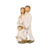 [only for pickup with a prepaid label]Three Members Family Sculpture Creative Family Figurines Resin Loving Family Statue Decor