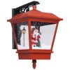 Christmas Wall Lamp with LED Lights and Santa Red 15.7"x10.6"x17.7"