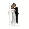 1pc, Kissing Couple Figurines Decor, Valentine Happy Wedding Bride And Groom Resin Figurine Birthday Gift Valentine's Day Gift Home Decor