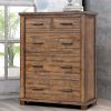 Rustic 5 Drawer Reclaimed Solid Wood Framhouse Chest Tallboy(OLD SKU:WF197197AAD)