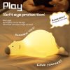 Papa Bear Silicone Lamp Cute Cartoon Polar Bear Pat Pat Small Night Light Bedside Cartoon LED Desk Lamp