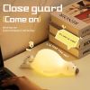 Papa Bear Silicone Lamp Cute Cartoon Polar Bear Pat Pat Small Night Light Bedside Cartoon LED Desk Lamp