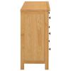 Chest of Drawers 41.3"x13.2"x28.7" Solid Oak Wood