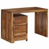 Writing Table Solid Sheesham Wood 43.3"x21.7"x29.9"