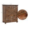 Rustic 5 Drawer Reclaimed Solid Wood Framhouse Chest Tallboy(OLD SKU:WF197197AAD)