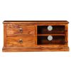 TV Cabinet Solid Sheesham Wood 35.4"x11.8"x15.7"