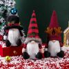 3Pcs Christmas Tree Topper,  Christmas Decorations Holiday Home Décor with Plaid Hat