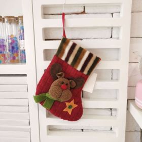 Fashion Personalized Christmas Socks Gift Bag (Option: 36225 Elk)