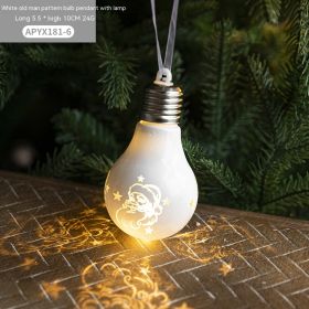 Christmas Ball Decorations Creative Christmas Tree Electroplating (Option: White Santa Claus 24g)