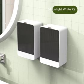 Creative Dustproof Drain Soap Box With Lid (Option: White2-7,9x4,5x12,9cm)