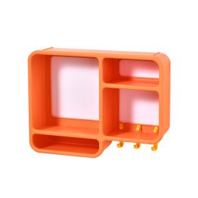 Cosmetics Dust-proof Wall Shelf (Option: Orange-36,2x27,2x9,3CM)