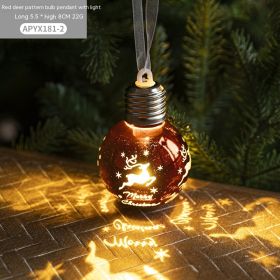 Christmas Ball Decorations Creative Christmas Tree Electroplating (Option: Red Elk 22G)