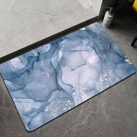 Marble Pattern Soft Diatom Ooze Absorbent Floor Mat (Option: Marbling 6-50x80cm)