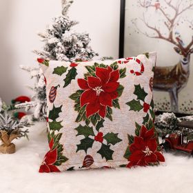 Christmas Square Pillow Cover Home Christmas Decorations (Option: AGS10 Type A)