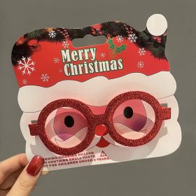 Christmas Glasses Frame Female Elk Dress Up Gift Party Glasses (Option: Red Glasses Frame)