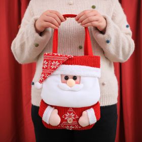 Christmas Eve Flip Hat Cartoon Portable Gift Bag (Option: CD93 Elderly)